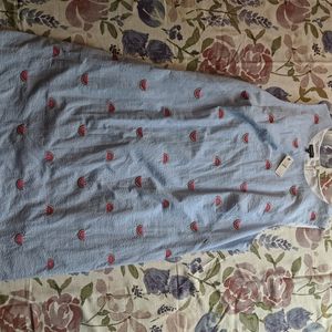 Talbot's seersucker watermelon dress